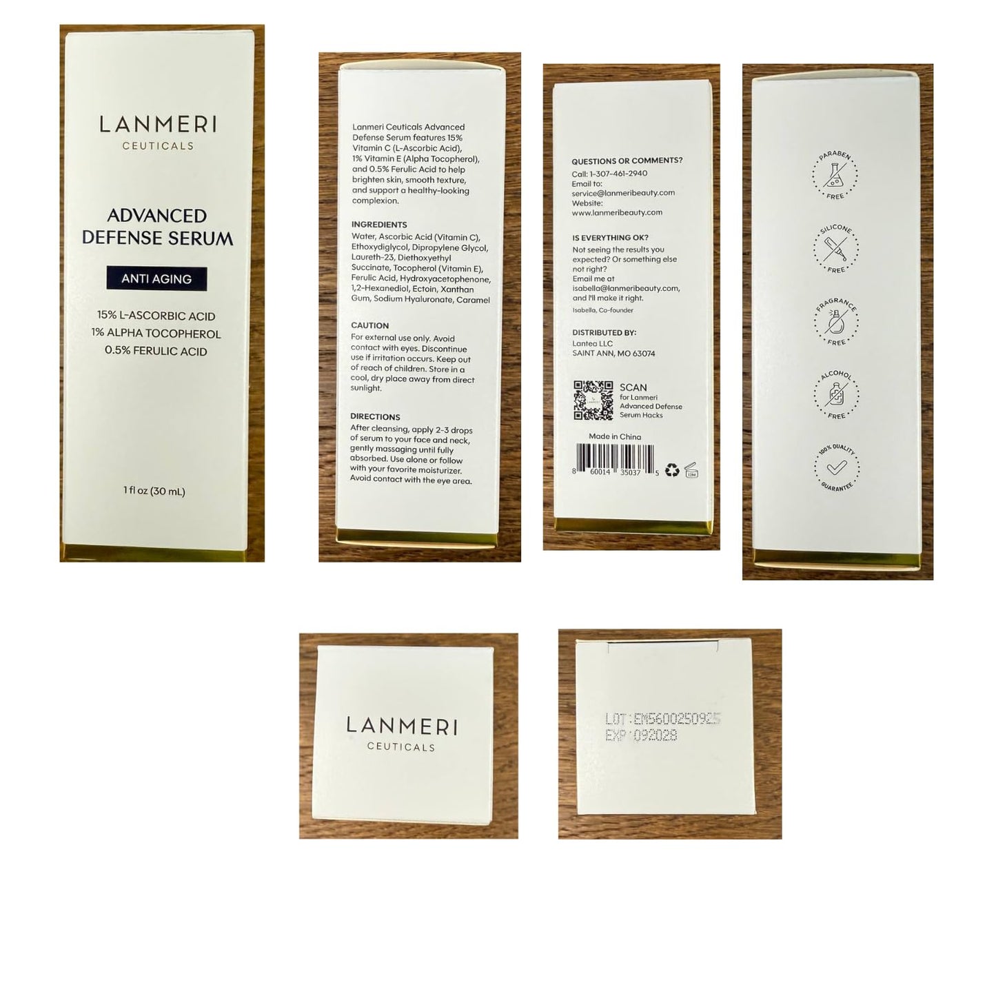 Lanmeri Copper Peptide Serum for Face:1% Copper Peptide (GHK-Cu) Anti-Aging Serum to Smooth Fine Lines, Improve Elasticity - Soothe & Repair Skin Barrier with Centella Asiatica - 30ml