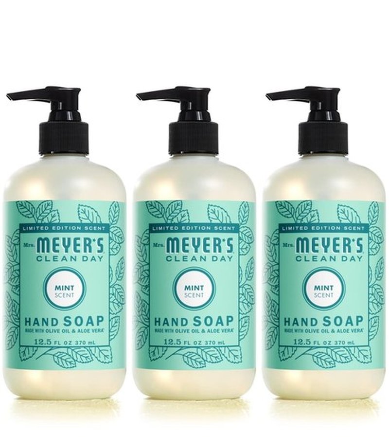 MRS. MEYER'S CLEAN DAY Hand Soap, Limited Edition Mint, 12.5 fl. oz - Pack of 3
