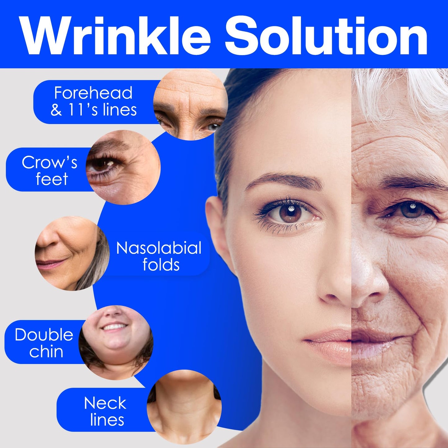 zancony Face Tape for Wrinkles Facial Myofascial Lift Patches for All Parts of the Face and Neck, Forehead 11 Lines Nasolabial Folds Crow's Feet Necklines etc, 2.5 CM* 2 Rolls - Pink