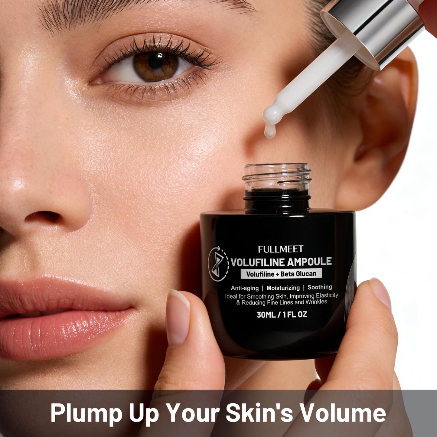 Volufiline Serum for Skin, Anti-Aging Serum for Face, 5% Volufiline + 40% Beta Glucan, Reduce Fine Line, Firming, Anti-Wrinkle Collagen Enhancer, Facial Serum for Visibly Plumper Skin