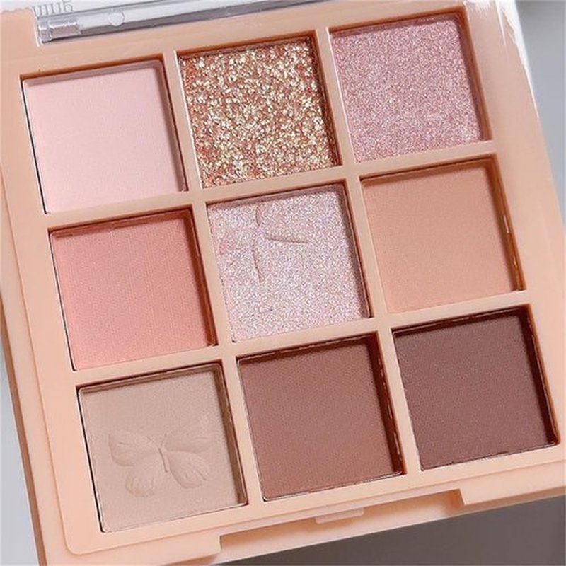 Blooming Your Own Beauty Eyeshadow Palette, 9 Shades, Glitter and Matte Finishes (24#)