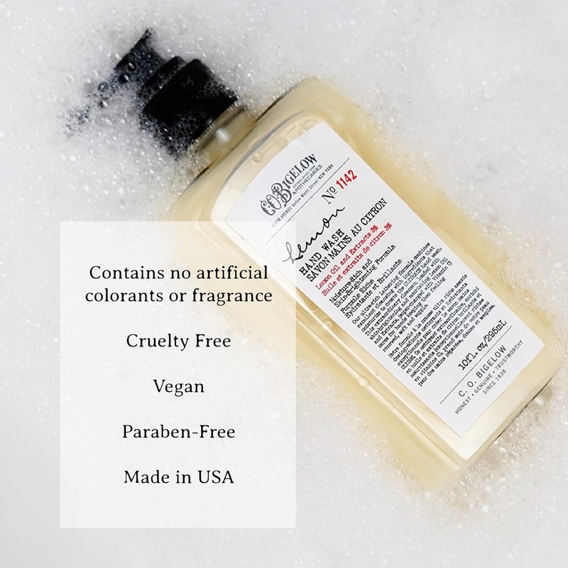 C.O. Bigelow Apothecary Lemon Bath & Body Care Gift Set - Soap, Hand Treatment & Cream | Set of 3