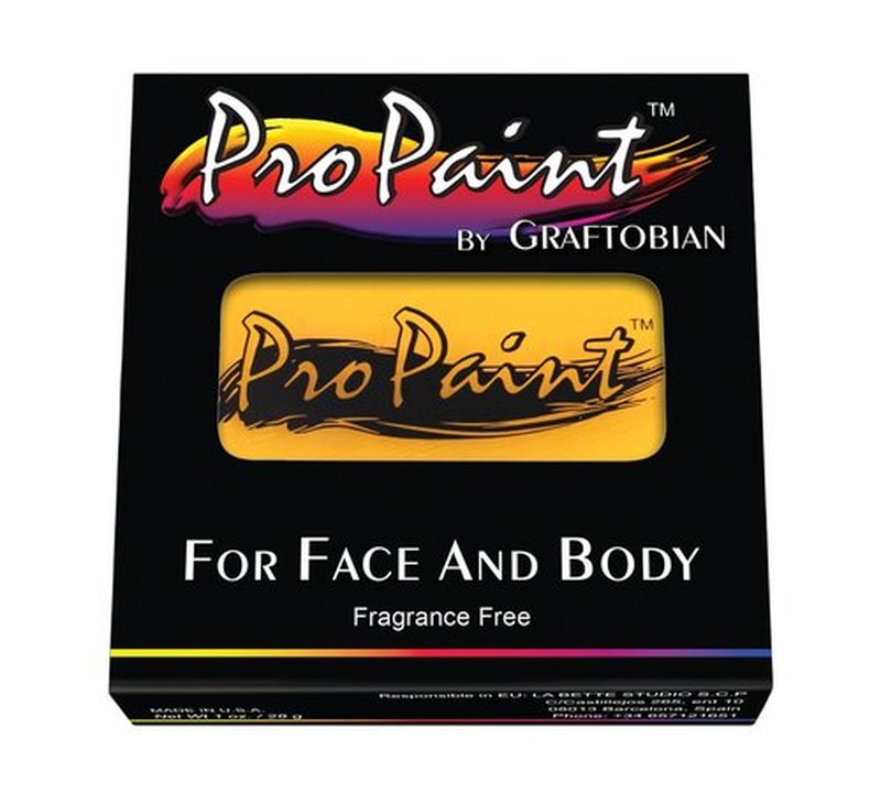Graftobian Makeup ProPaint Face & Body Paint - Buttercup Yellow 30ml - Halloween Makeup - Costume Makeup for Adults - Body Paints for Adults - Face Paint Makeup - Skin Paint - Makeup Paint