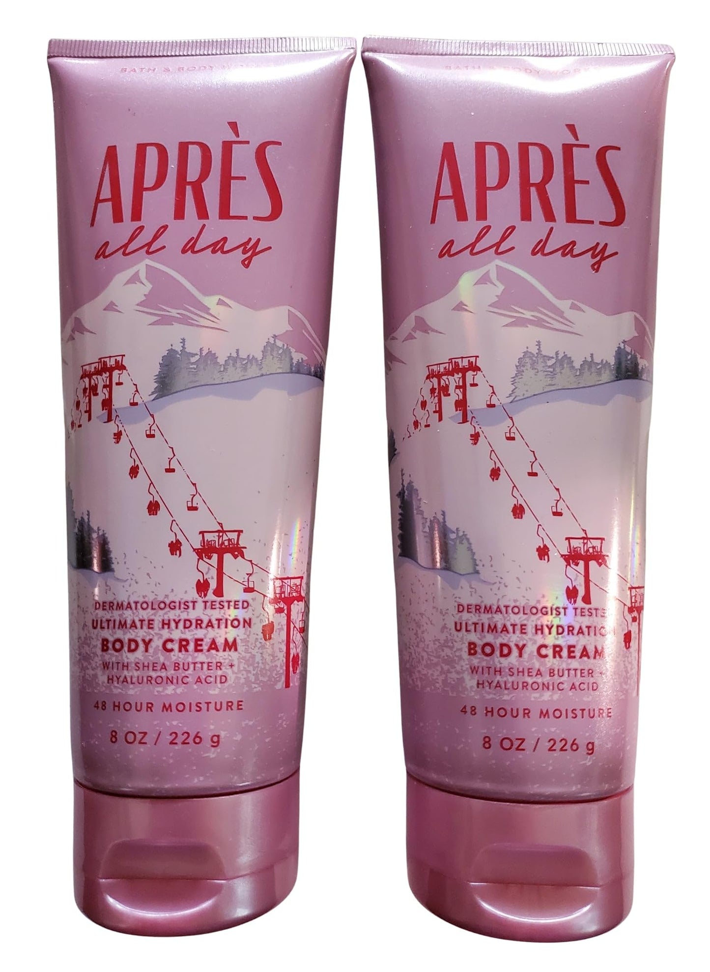 Bath & Body Works Apres All Day Body Cream 8 Ounces Pack of 2