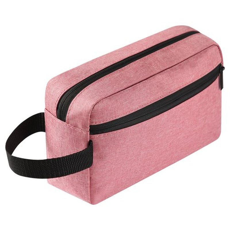 Icramsy Travel Toiletry bag Toiletry bag for women men Hanging toiletry bag Cosmetic bag Travel accessories Gift for Women Men (Dusky pink)
