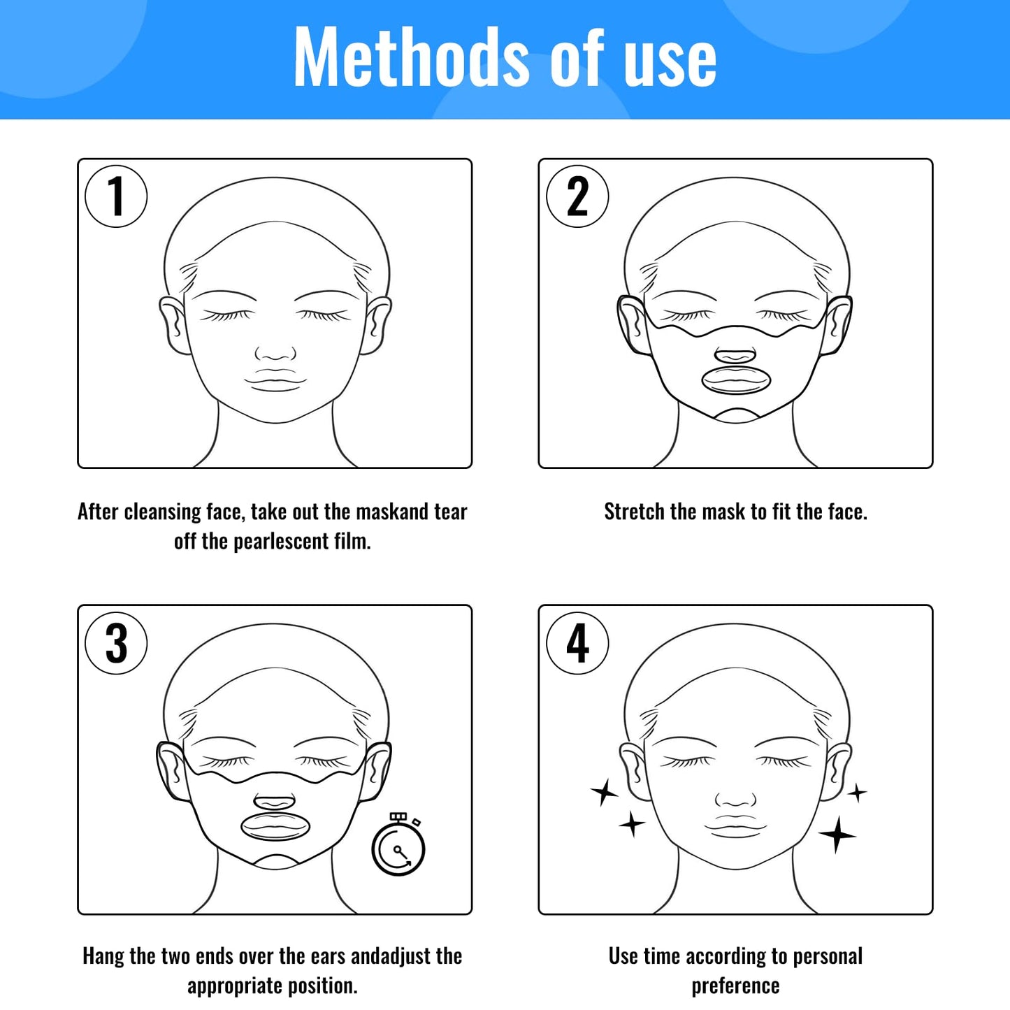 5-Piece Golf Sunscreen Patch, UV Protection Mask for Face Care, Hydrating Gel Cool Face Mask, Sun Protection UV Stickers, Suitable for Outdoor Sports, Cycling, Mountain Climbing