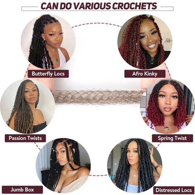 Spring Twist Hair Marley Twist Braiding Hair Crochet Hair 8packs Afro Twist Hair Cuban Twist Hair Marley Twist Hair Kinky Braiding Hair Synthetic Hair Extension For Women (T27#, 24 Inch (Pack of 8))