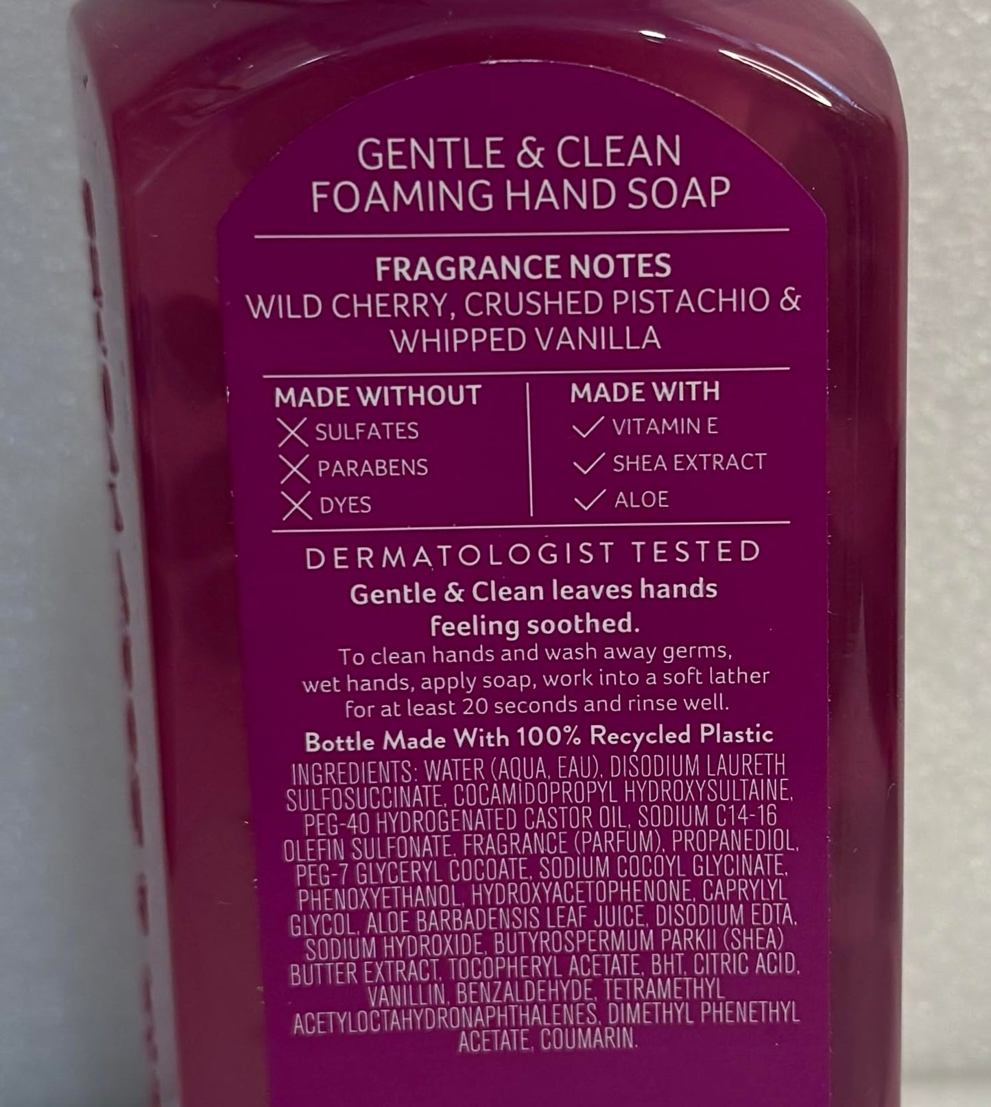 Bath and Body Works Sweetheart Cherry Gentle Foaming Hand Soap Pack of 2