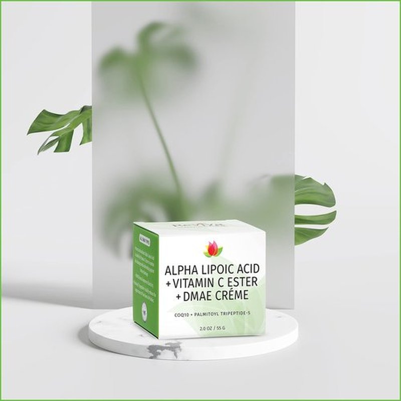 Reviva Labs - Alpha Lipoic Acid Vitamin C Ester and DMAE Cream, 2 Ounce, 5 Pack.