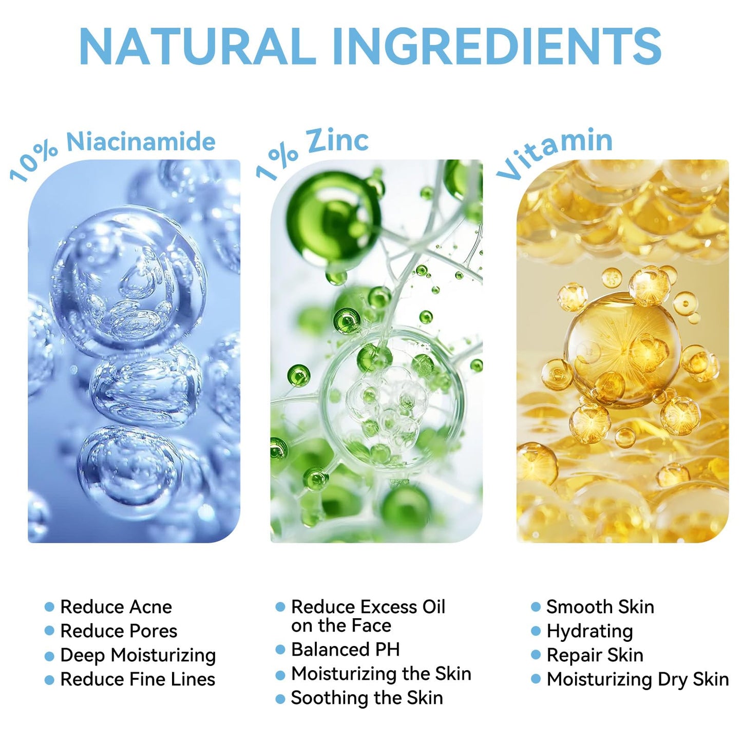 Niacinamide 10% + Zinc 1% Serum for Face – Oil Control, Acne, Pore Minimizer & Blemish Reduction – Lightweight, Non-Greasy Facial Serum, 30ml (1 Fl Oz) (1)