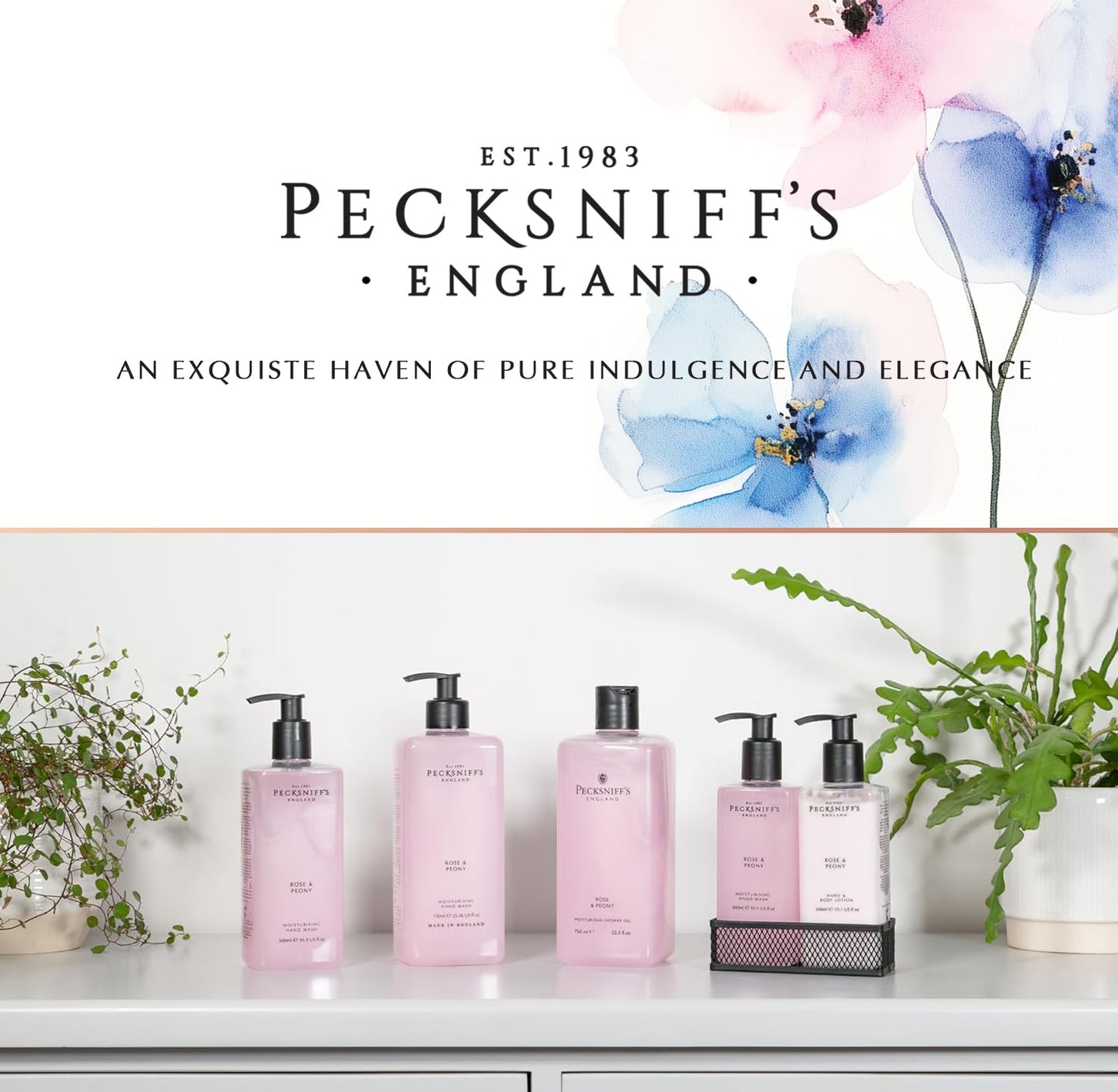 Sandalwood & Vanilla Shower Gel 750ml - Pecksniff's Classic Moisturizing Formula