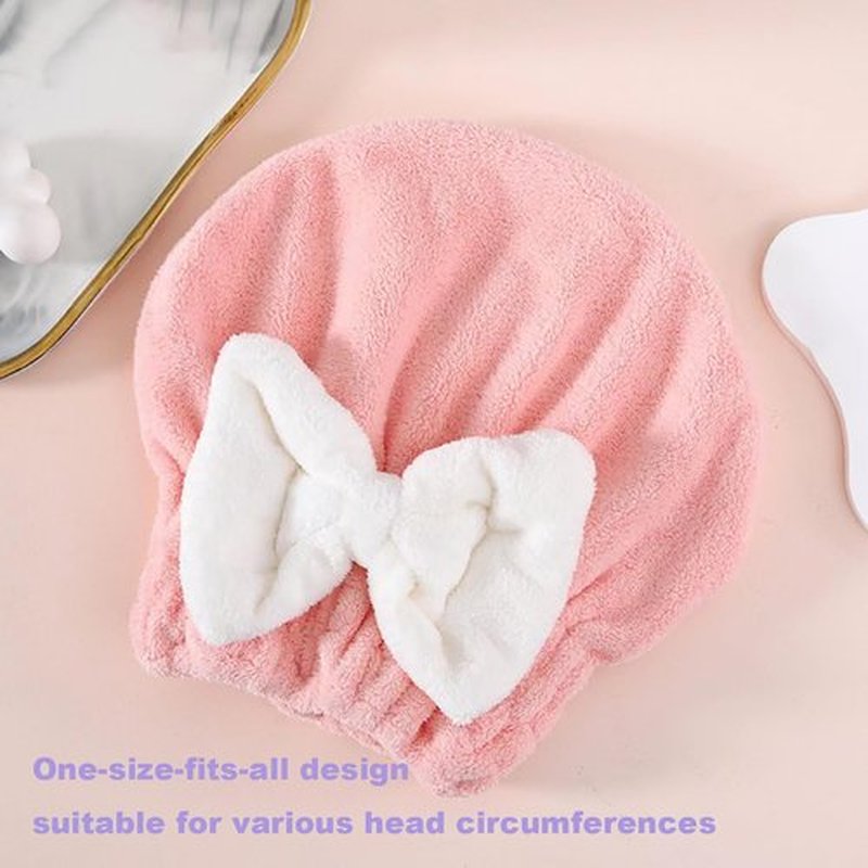 Beyonddraw New Super Absorbent Hair Towel Wrap for Wet Hair, Efficient Hair Towel Wrap for Women, Microfiber Towel for Hair Drying, Fit Comfort Ease of Use Fast Drying Hair Towel Caps (Light Green)