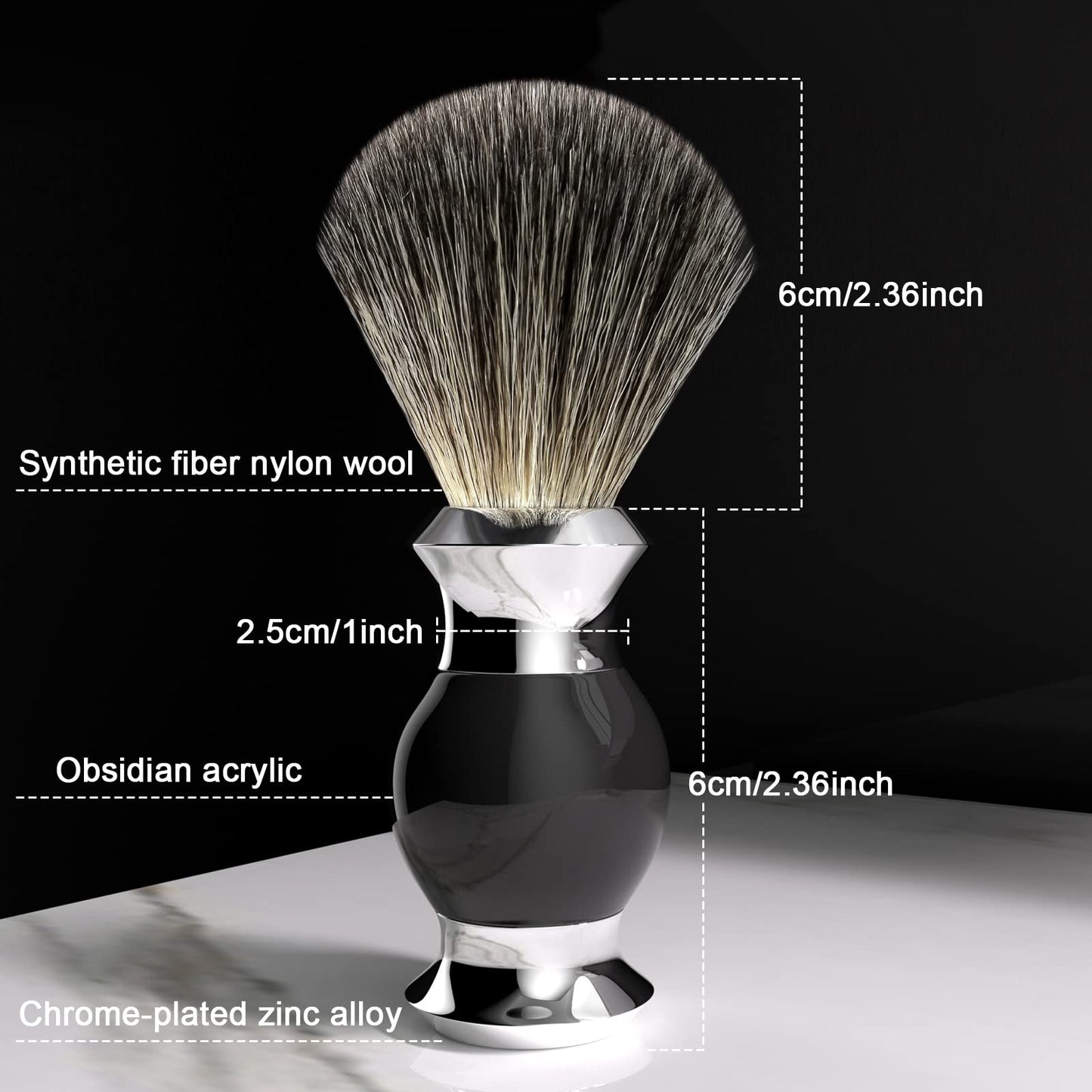 GRUTTI Shaving Set, Shaving Stand & Soap Bowl &Brush, Deluxe Safety Mens Razor Holder with Non Slip Base Shaving Kit for Men Boyfriend Husband Dad Birthday Fathers Day Gift