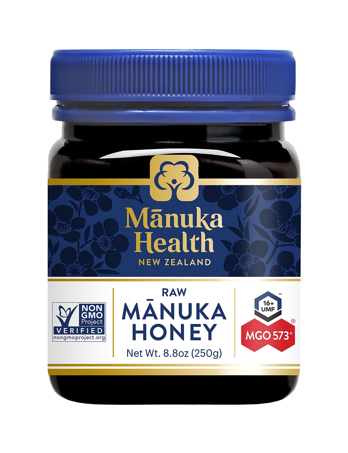 Manuka Health UMF 16+/MGO 573+ Manuka Honey (250g/8.8oz), Superfood, Authentic Raw Honey from New Zealand
