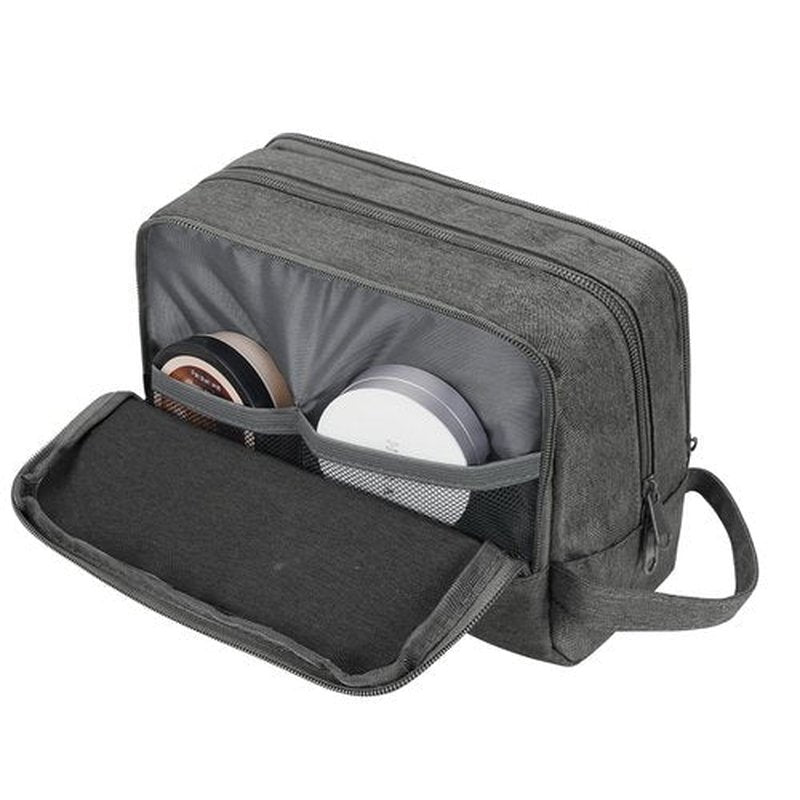 Toiletry Bag for Men Hanging Dopp Kit Water Resistant Shaving Bag Small Toiletry Bag for Traveling (Denim Pure Grey)