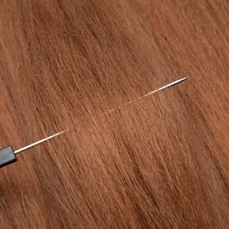 Easy Braid Pre Stretched Braiding Hair Extensions Professional Itch Free Hot Water Setting Braiding Crochet Hair Soft Yaki Texture Braids Hair Synthetic Fiber 26In（2 Bundles,Light Auburn)
