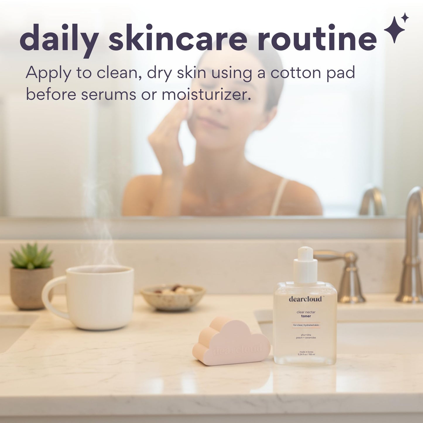 dearcloud Clear Nectar Toner – Exfoliating Korean Toner (5.24 oz)