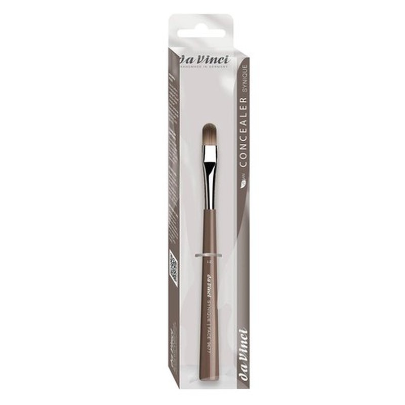 da Vinci Cosmetics Series 9677 Synique Concealer Brush, Oval Synthetic, Size 12, 1.48 Ounce