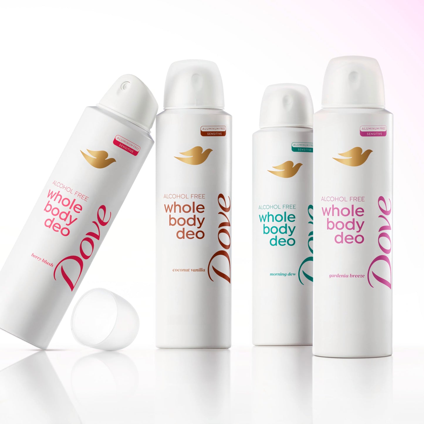Dove Whole Body Deodorant Spray for Women, Alcohol Free, Scent: Gardenia Breeze, 4 oz