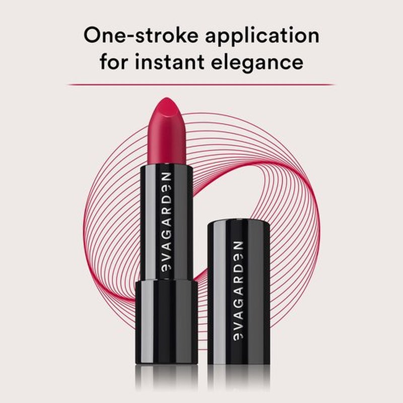 EVAGARDEN Classy Lipstick - Formulated with Natural Oils - Envelopes Your Skin with Satin Effect - Light, Pigmented Blend Gives Full Coverage and Chic Finish Instantly - 610 Garnet Rose - 0.1 oz