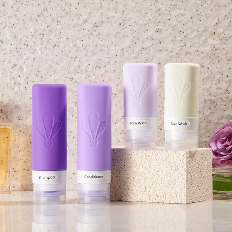 INSFIT Silicone Travel Bottles Set, 17 Pack Travel Size Toiletries, Leakproof Travel Bottles for Toiletries, Travel Accessories for Women, Airplane Travel Essentials, Travel Containers for Toiletries