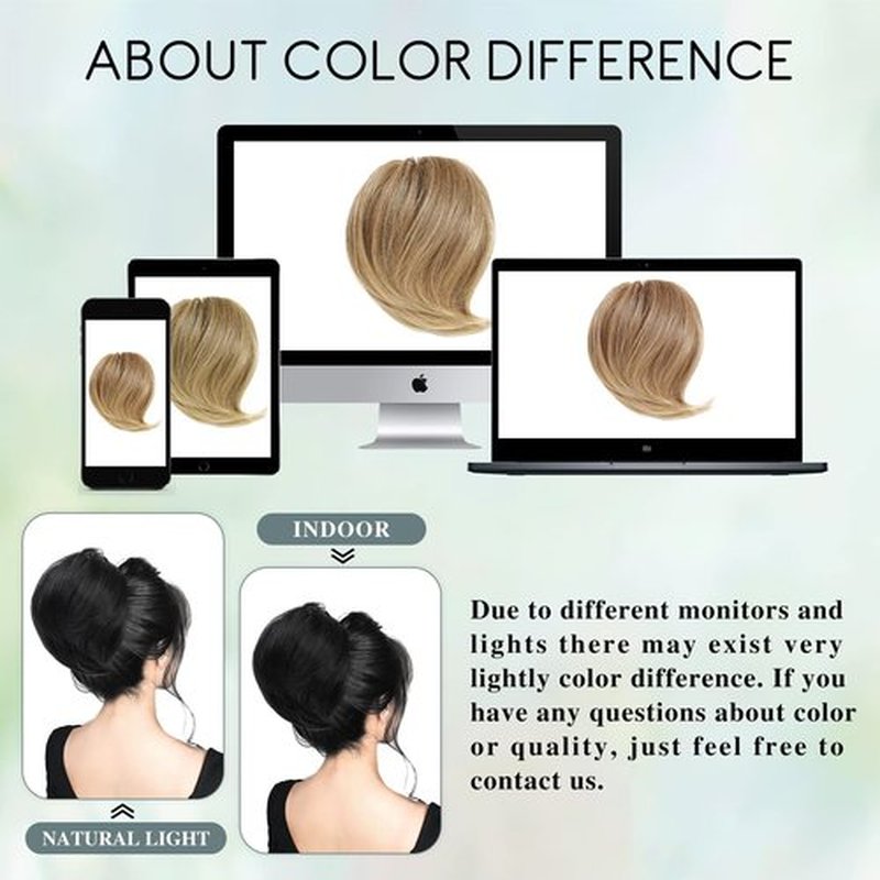 HSLHDI Messy Hair Bun Hair Piece for Women Short Bun Tousled Synthetic Elastic Scrunchies Hairpiece for Women Girls (1-1pcs, 12/24#-Light Brown mix Natural Blonde)…