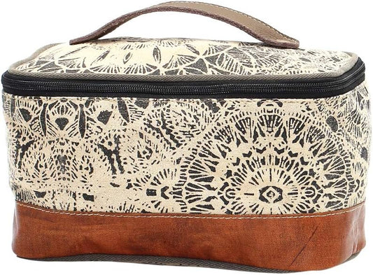 Travel Toiletry Bag with Floral Design - Stylish & Functional Cosmetic Organizer