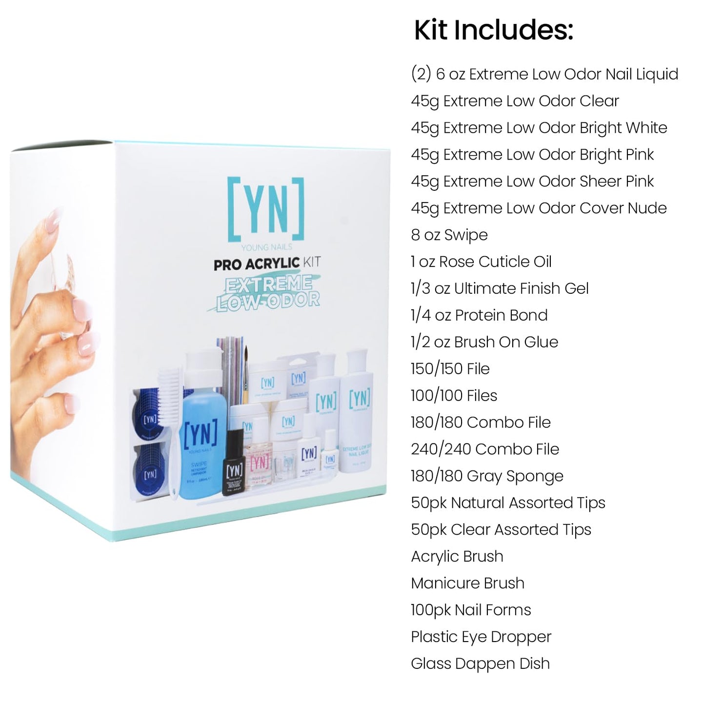 Young Nails Professional Kits & Accessories for Home Nail Kit, Starter Kit, Beginners, and/or Nail Professionals