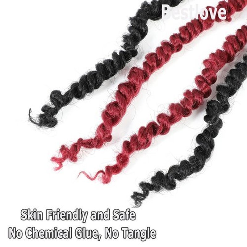 Ombre Passion twist hair 18 inch 9 Packs -Mixed Color Combo Pack (7 packs 1B+2 packs T1B/Bug), Super Soft and Bouncy Pre Twisted Passion Twist Braided Crochets Hair for Black Women Kids (18" 1B+TBug)