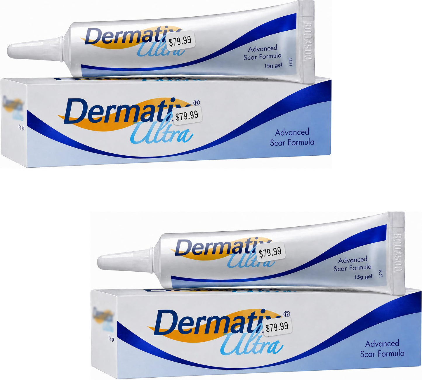 2 Tubes (2 x 15 Grams) of "Dеrmаtiх Ultra" Advanced Scar Formula Advanced Silicone Gel for Cosmetic Improvement of Keloids, Surgical, Burn & Hypertrophic Scars.