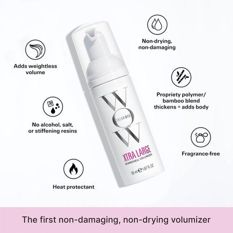 COLOR WOW Xtra Large Bombshell Volumizer, 1.67 fl oz – New Alcohol-Free Technology for Lasting Volume and Thickness