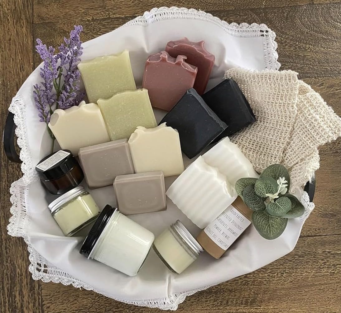 Handmade in USA Natural Tallow Soap, Scent - Sweet Lemon, set of 3