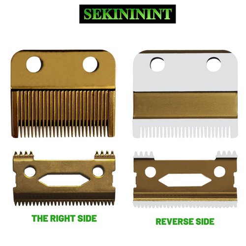 Universal Replacement Hair Clipper Blade Cutter Set for Wahl Clippers Wahl 5-Star Senior Magic Clip Ultra-Thin Moving Blade Sharp, Four Foot Contact Low Noise and Low Heat Generation(Gold)