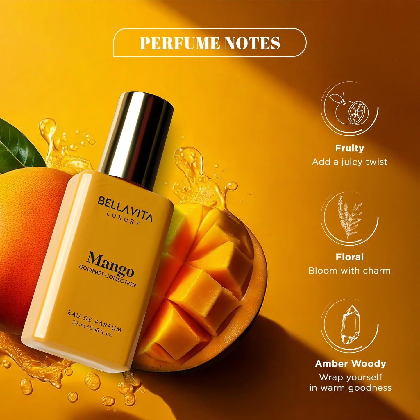 BellaVita Gourmet Perfume Gift Set | Vanilla, Mango & Pistachio