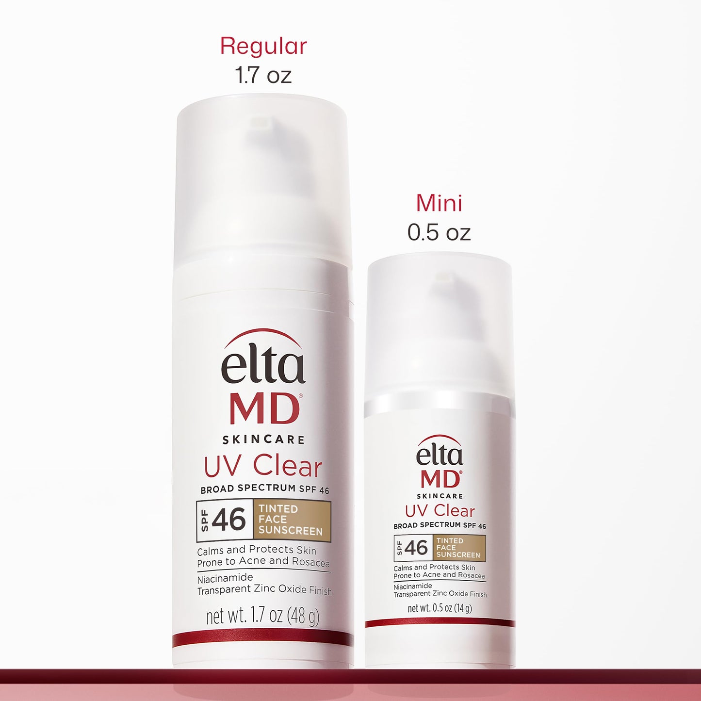 EltaMD UV Clear Tinted Face Sunscreen, SPF 46 Oil- Free Tinted Moisturizer with Zinc Oxide, Dermatologist Recommended Sunscreen, 0.5 oz Pump