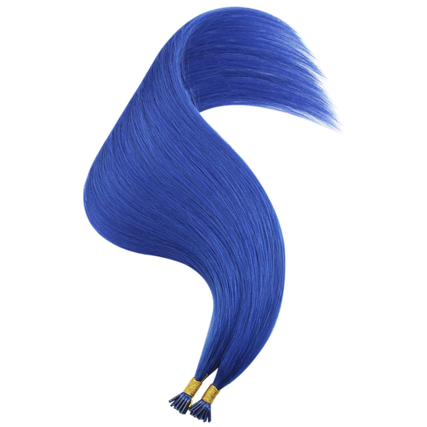 Ugeat Hair I Tip Hair Extensions Colored 25s I tip Hair Extensions Human Hair for Party Blue Itip Hair Extensions Real Human Hair Cosplay Pre Bonded Hair Extensions Purple 14 Inch 20g