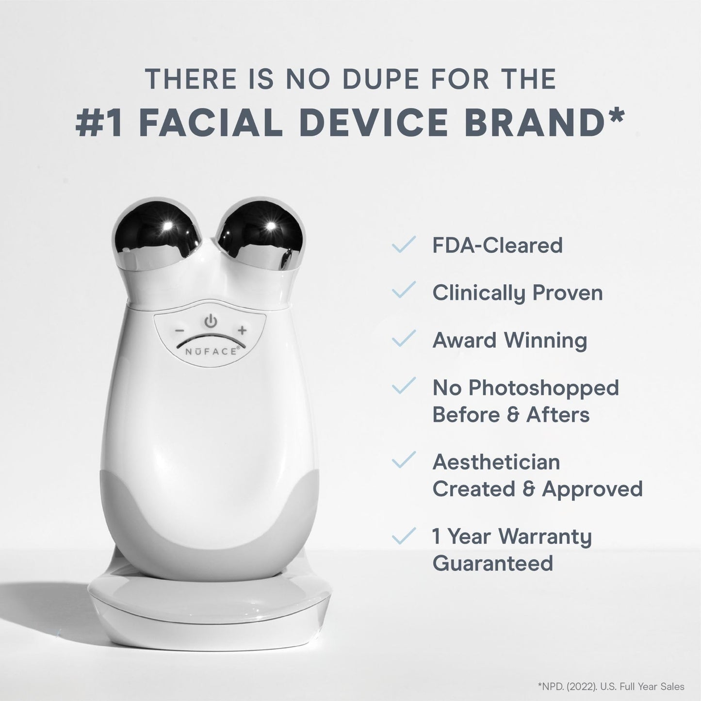 NuFACE Trinity FDA Cleared Microcurrent Facial Device + Effective Lip & Eye Attachment - Face Sculpting & Neck Tightening Device to Contour Cheeks, Brows & Mouth - With Hydrating Microcurrent Gel