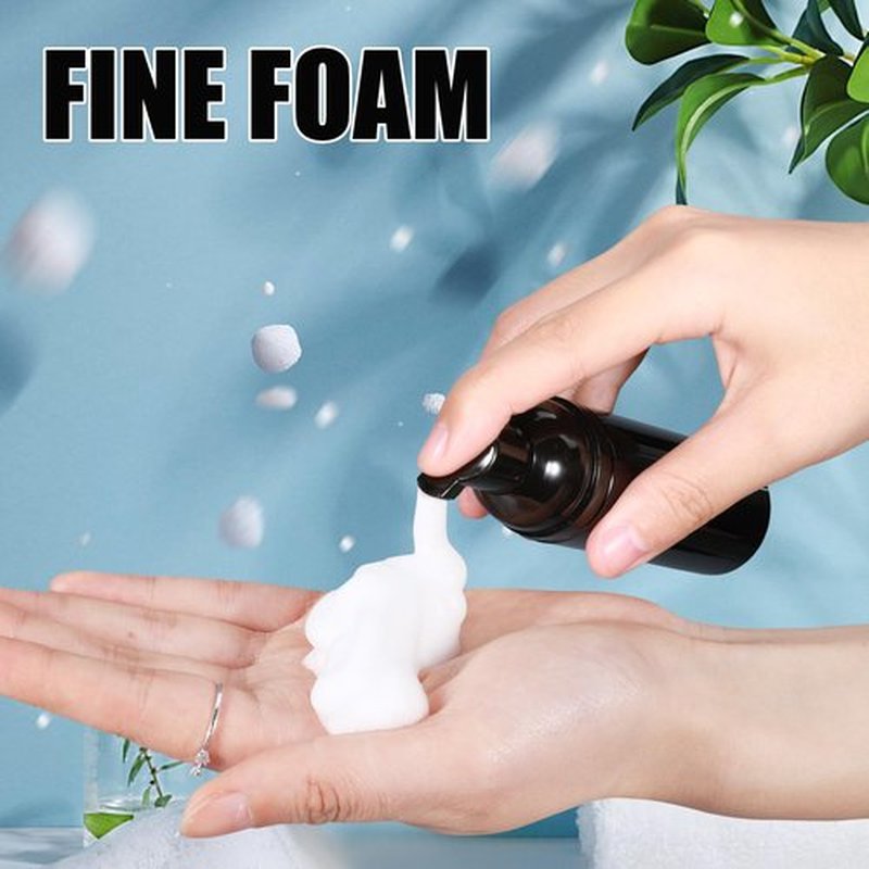 ASEVAT 2 oz Empty Foam Pump Bottle, Mini Travel Foaming Soap Dispenser for Hand Soap, Lash Cleanser, Shampoo (3pcs)