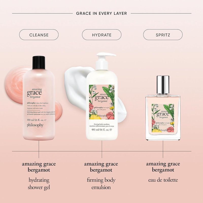 Amazing Grace Bergamot Eau de Toilette - Bright Floral Women's Perfume with Bergamot, Lily of the Valley & Musk - Long-Lasting Fragrance