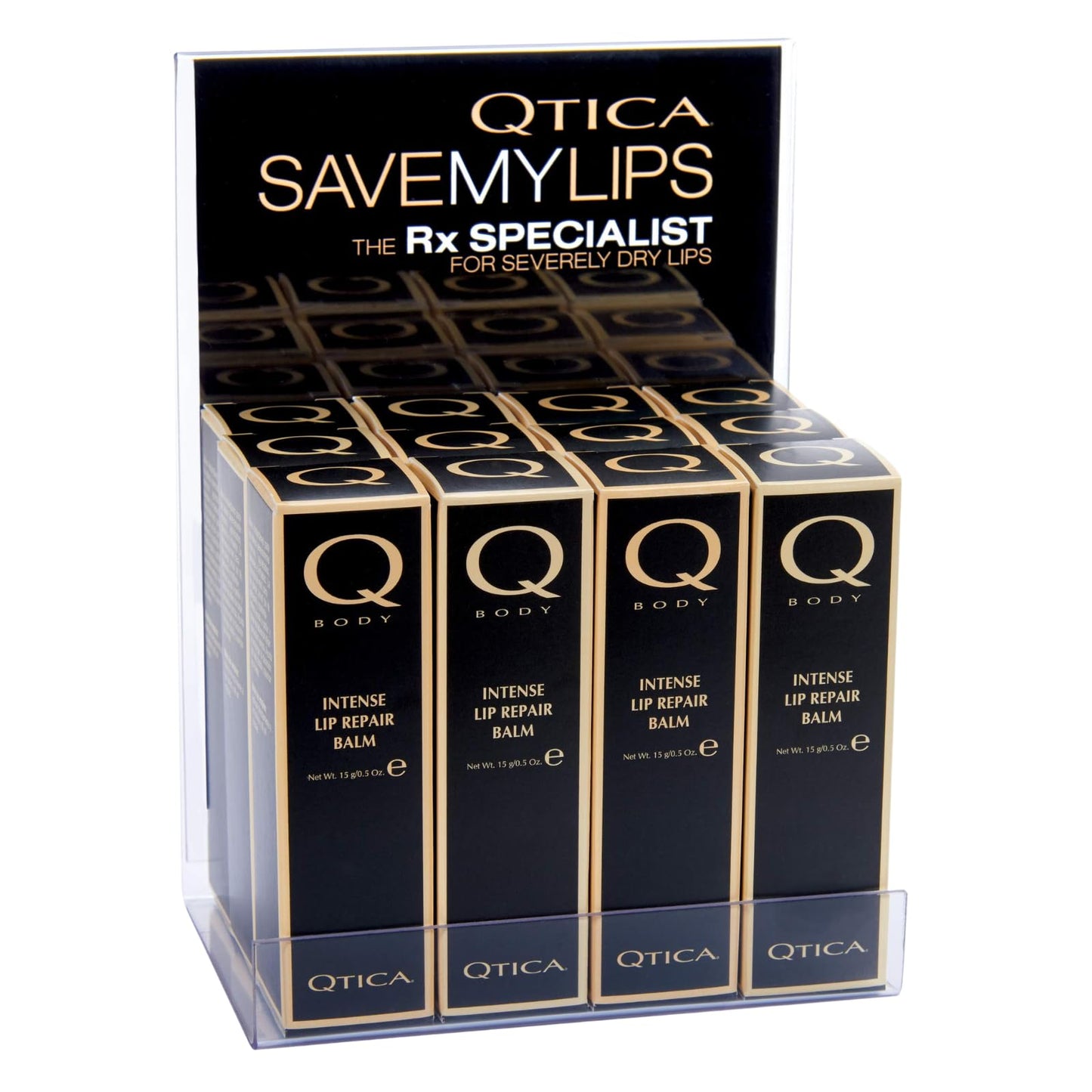 Qtica Intense Lip Repair Balm - Set of 6 by QTICA Beeswax Smooth Creamy Texture Restorative Lip Gel for Dry, Chapped Lips Instant Hydration, Softness