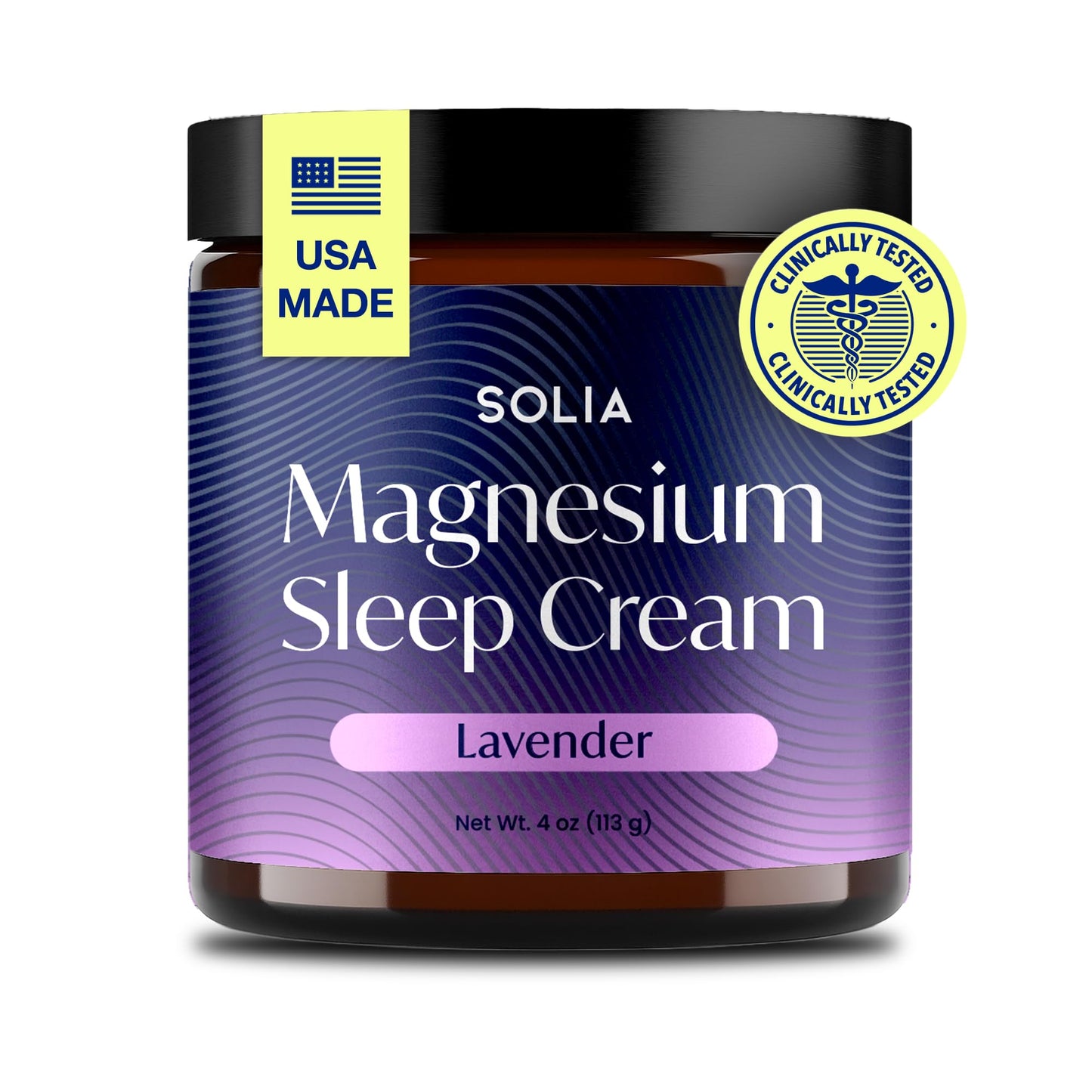 Solia Magnesium Lotion – Lavender Scent – 4oz – USA Made