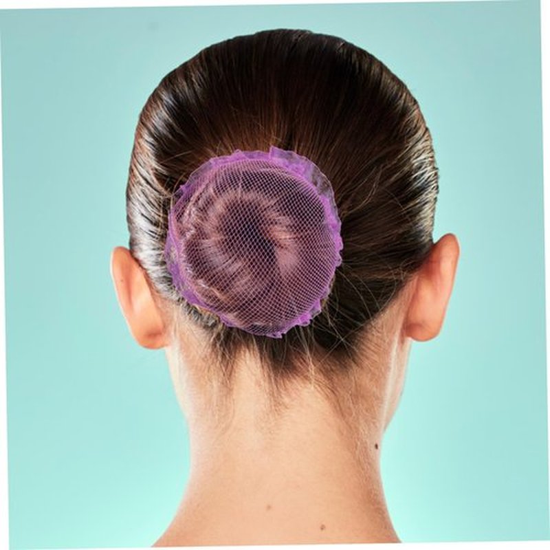 OHPHCALL 5pcs Set Ballet Hair Bun Net Bun Hair Net for Dance Hairnets for Women Bun Hair Net for Women Dance Bun Net Elastic Band Hair Net Hair Accessories for Women Clips The Net Purple