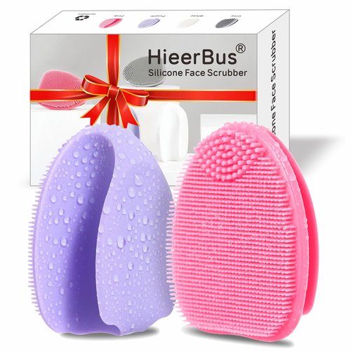 Silicone Face Scrubber,2 Pack Face Scrubber for Women Men, Facial Cleansing Brush Face Exfoliator Scrubber Brushes for Facial Cleansing Exfoliating Blackhead Removing Acne Pore Face Massaging