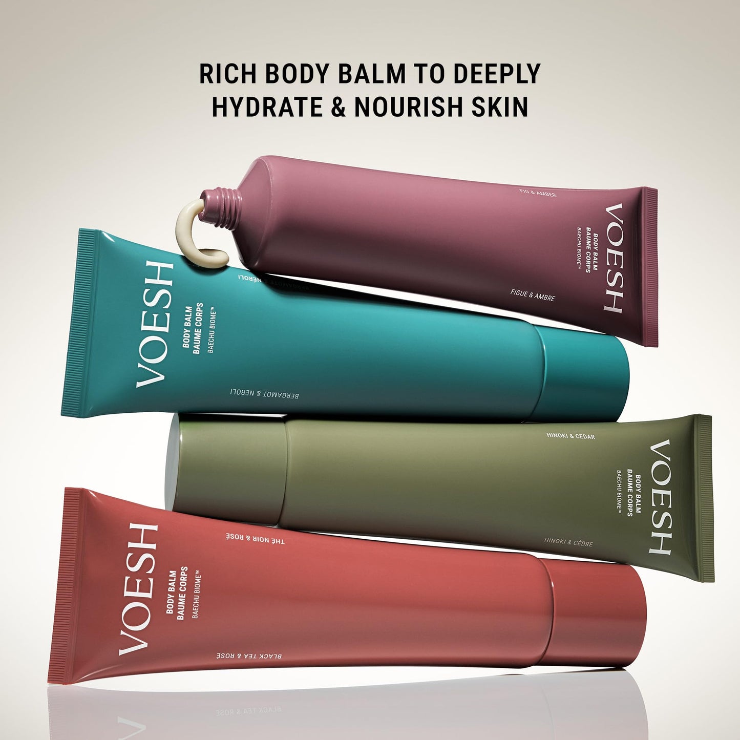 VOESH Body Balm - Fig & Amber, Moisturizing Body Butter, Scented Body Lotion