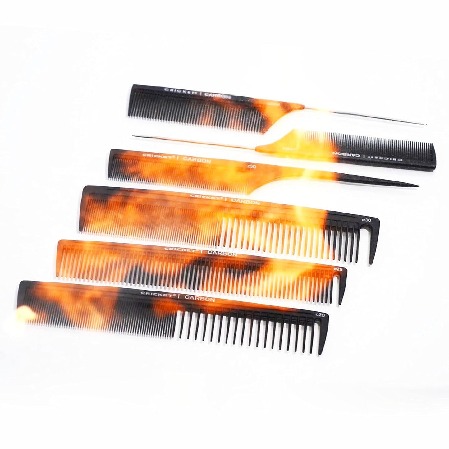 Professional Carbon Comb Set for Hair Styling – Anti-Static, Heat-Resistant, 4-Piece Variety Pack
