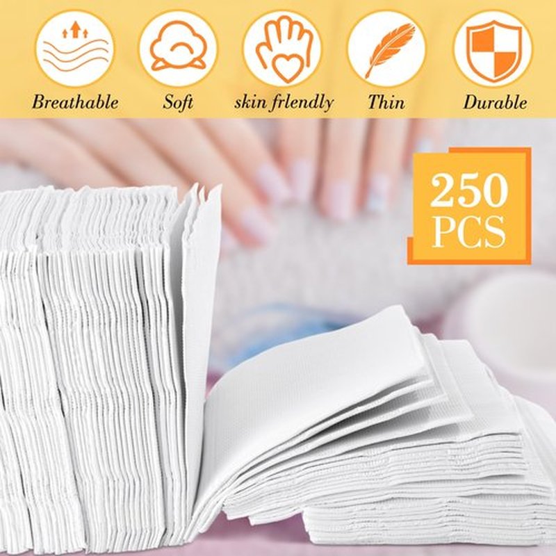 Newwiee 250 Pcs Disposable Nail Table Towels Mat, 13'' x 18'' Patient Bibs 3 Ply Waterproof Tattoo Bibs Nail Towels Paper Tray Covers Clean Pads Tattoo Supplies (White)