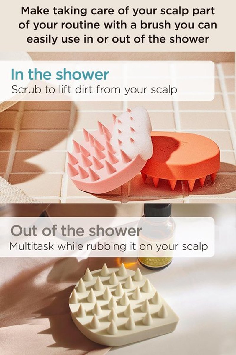 ETVOS Relaxing Massage Brush Matte Pink