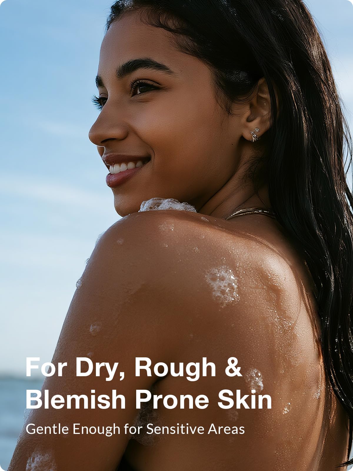Kustie Grapefruit Body Wash – Jam Texture Exfoliating Shower Gel with Strawberry Seeds, Grapefruit Extract & Squalane, Refreshing & Moisturizing Cleanser for Dry & Sensitive Skin, 19.6 fl oz