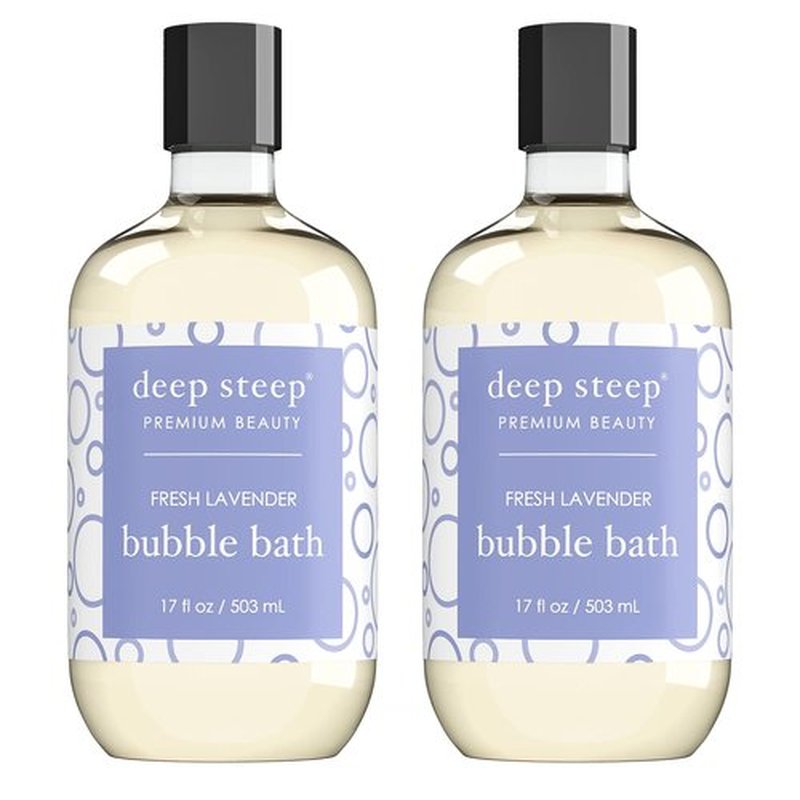 Deep Steep Bubble Bath, 17 Ounce (Pack of 2) (Fresh Lavender)