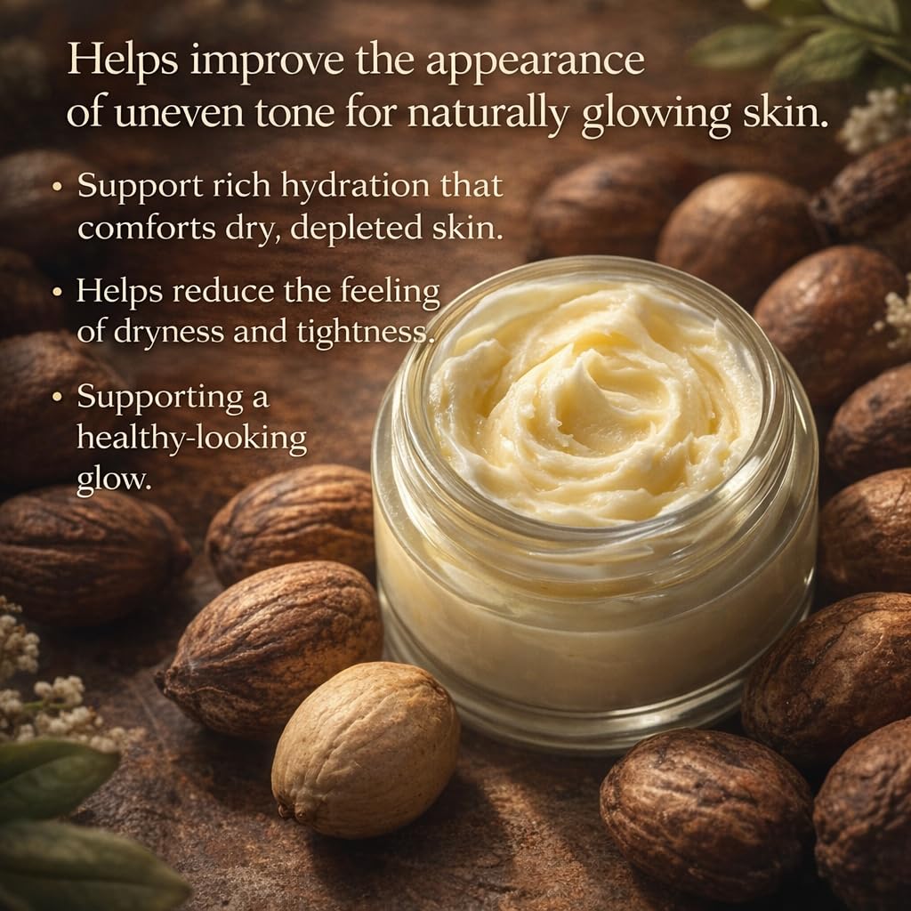 ivory loom Nourishing Face Cream, Elevated | Unrefined Shea Butter + Bioactive Complex | Niacinamide, Vitamin C, Hyaluronic Acid & Aloe Vera | Plant-Based Daily Moisturizer | 1.76 oz